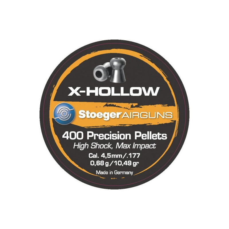 Boîte de plombs Stoeger X-hollow tête ronde