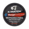 Boite de plombs Stoeger X-match tête plate 0.53 g - Cal. 4.5