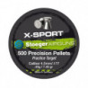 Boite de plombs Stoeger X-sport Tête plate 0.48 g - Cal. 4.5