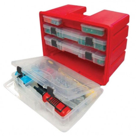 Boite de rangement Plano Rack portable avec couvercle