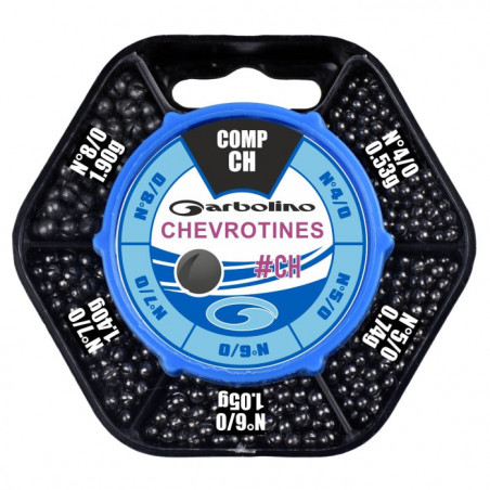 Boîte distributrice de chevrotines Garbolino 5 cases - N° 4/0-5/0-6/0-7/0-8/0