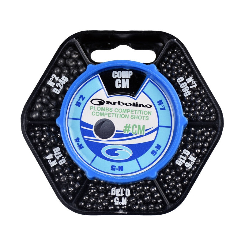 Boite distributrice plombs ronds Garbolino Compétition - 5 cases