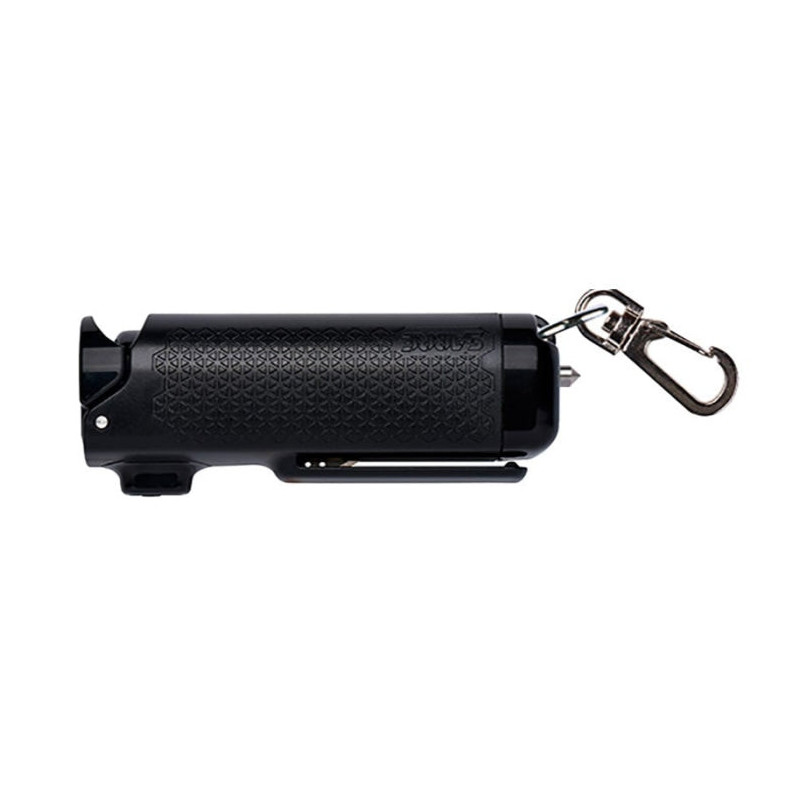 Bombe au Poivre Sabre Red 3-en-1 Porte Clés - Brise Vitre - Coupe Ceinture