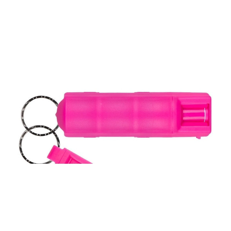 Bombe au Poivre Sabre Red 3-en-1 Porte Clés Rose - 16,2ml