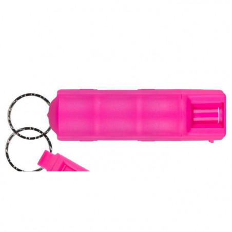 Bombe au Poivre Sabre Red 3-en-1 Porte Clés Rose - 16,2ml