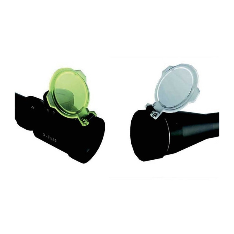 Bonnettes de protection Veoptik par paire - Jaune 42 mm