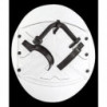 Bouclier rond ambidextre pour les forces de l'ordre