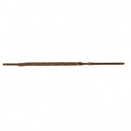 Bretelle pour arme Country Sellerie Croûte de cuir tressée 7 brins