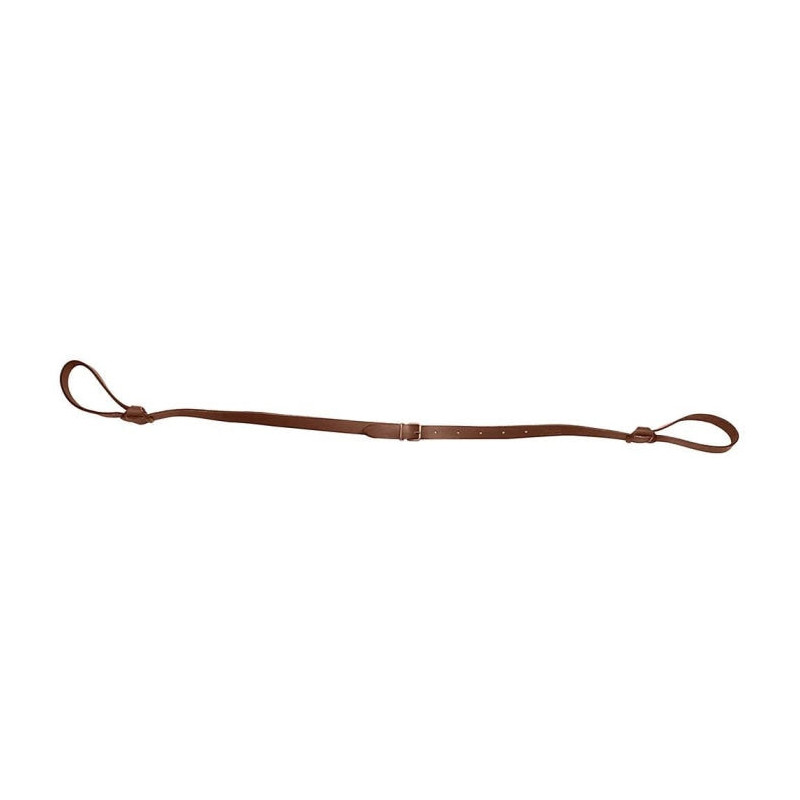 Bretelle pour arme Country Sellerie Cuir pleine fleur double lasso plate