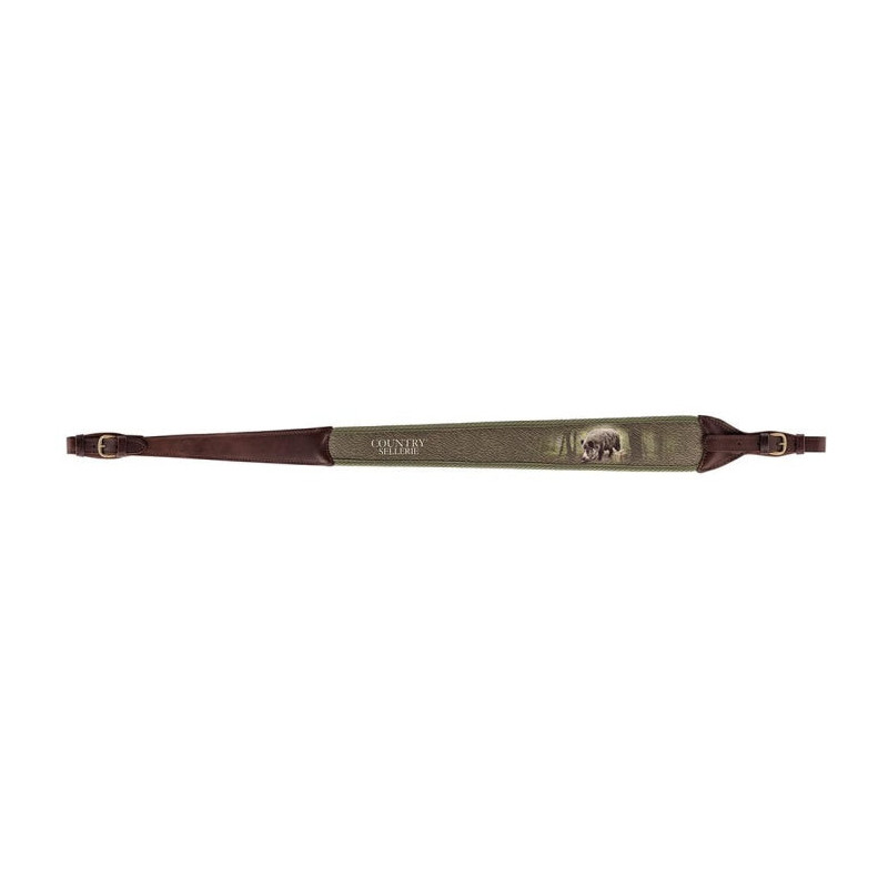 Bretelle pour arme Country Sellerie Cuir sanglier