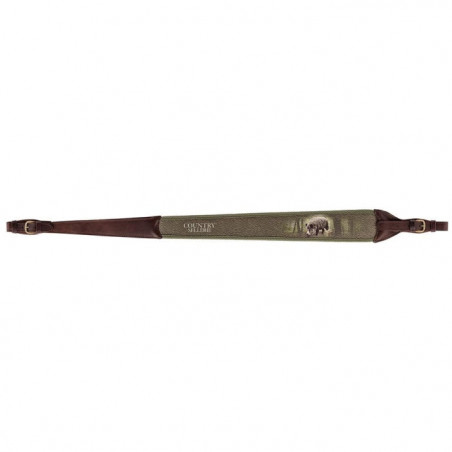 Bretelle pour arme Country Sellerie Cuir sanglier