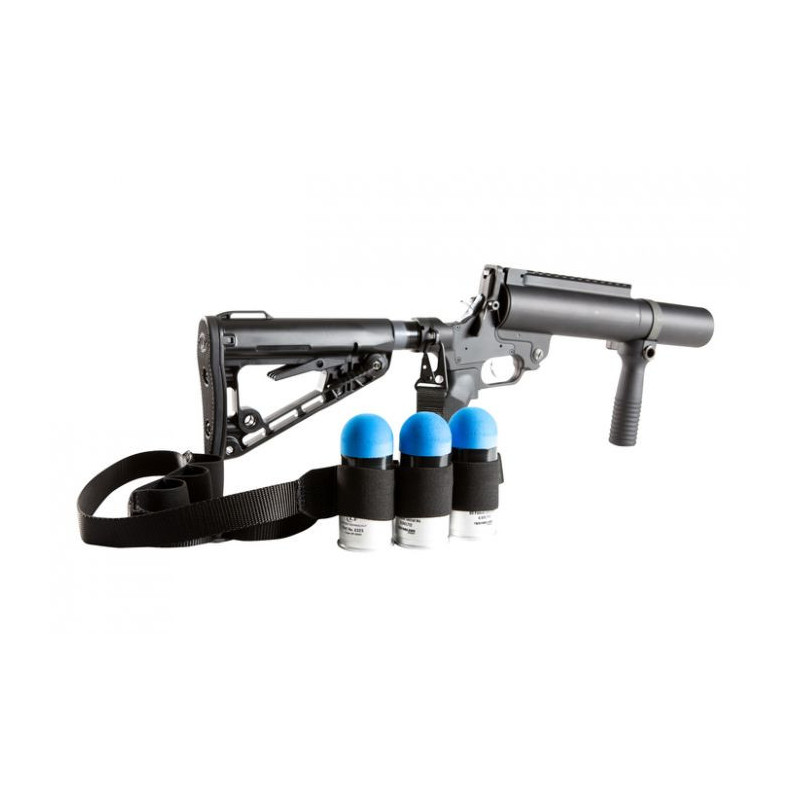 Bretelle un point Defense Technology avec cartouchière élastique - 3/6 munitions 40 mm