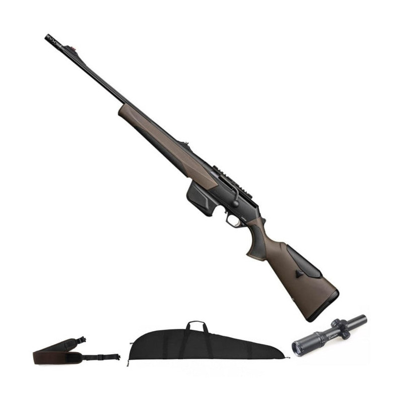 Carabine à culasse linéaire Browning Maral Sf Compo Brown - Gaucher - Cal.30-06 - Pack Battue