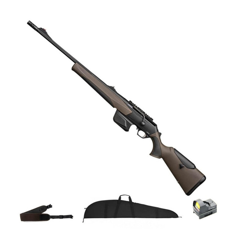 Carabine à culasse linéaire Browning Maral Sf Compo Brown - Gaucher - Cal.30-06 - Pack Reflex