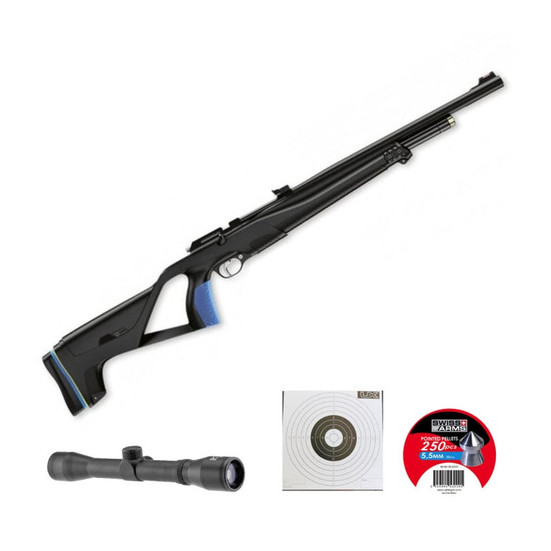Carabine PCP Stoeger XM1 - Cal. 5.5 Lunette RTI 4x32 et accessoires