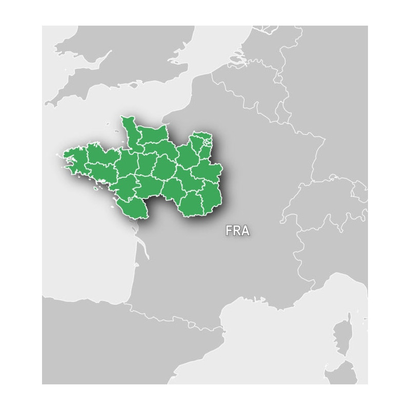 Carte Garmin Topo France V6 Pro Nord Ouest