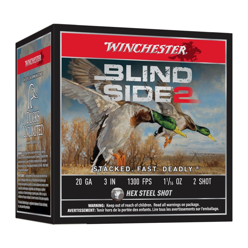 Cartouches Winchester Blind Side 2 30 g - Cal.12/76 - Par 25