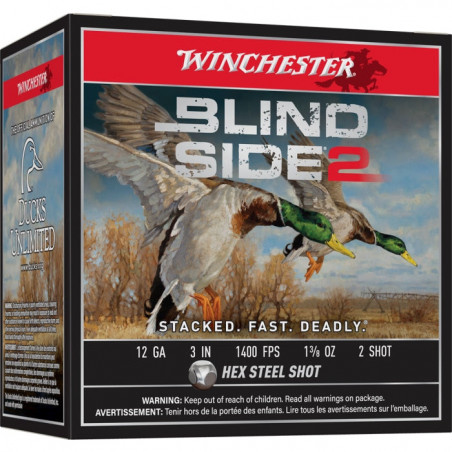 Cartouches Winchester Blind Side 2 39 g - Cal. 12/76 - Par 25