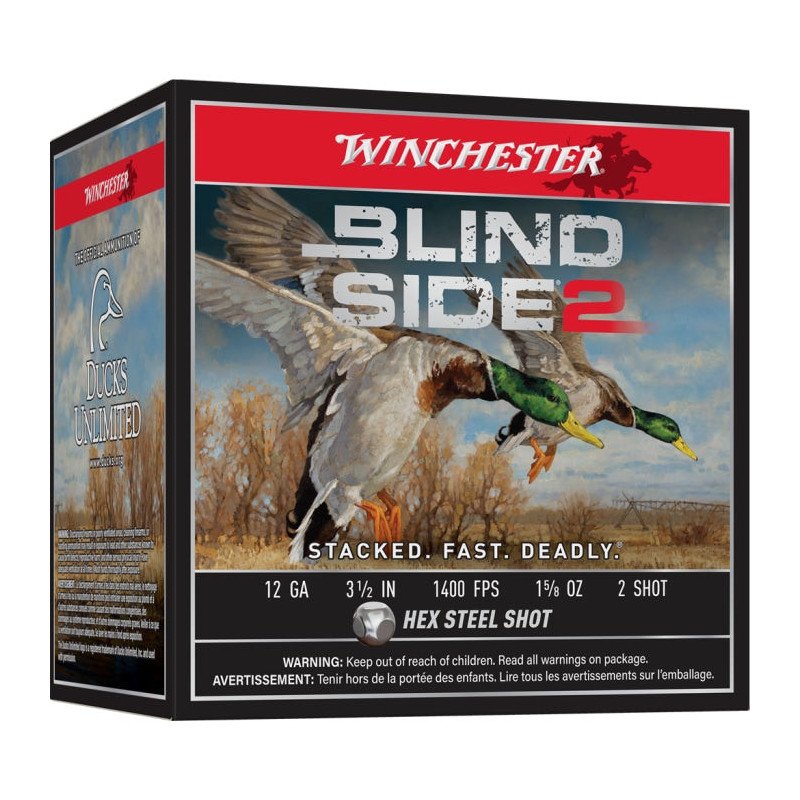 Cartouches Winchester Blind Side 2 46 g - Cal.12/89 - Par 25