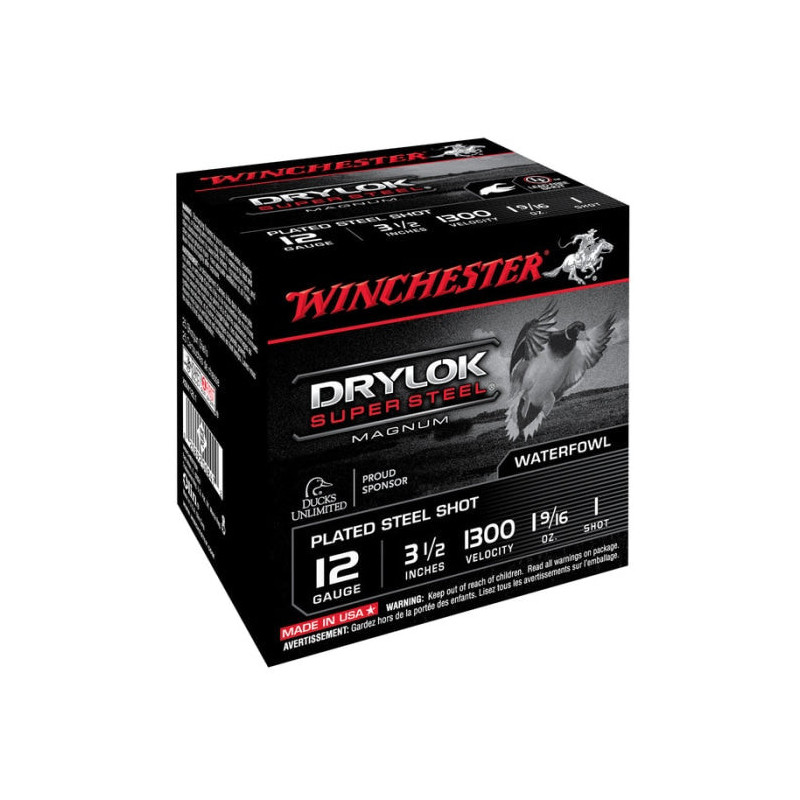 Cartouches Winchester Steel Drylok 44 g - Cal. 12/89 - Par 25