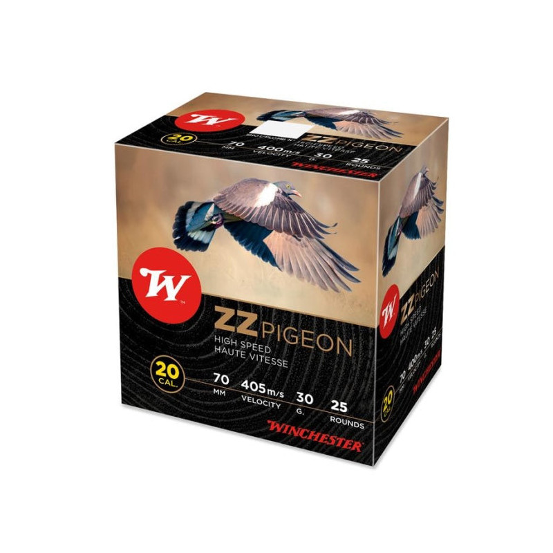 Cartouches Winchester ZZ Pigeon 30 g - Cal. 20/70