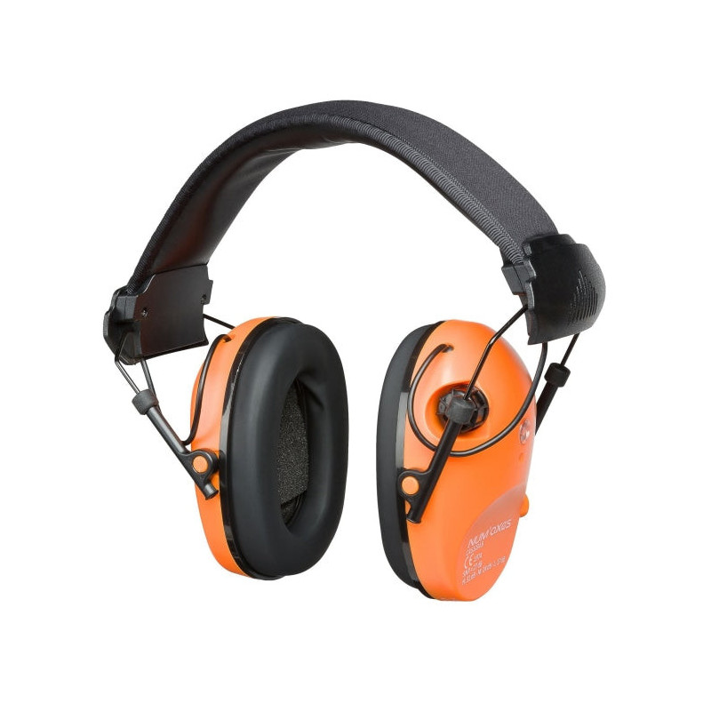 Casque antibruit électro Num'Axes - CAS1034 Orange (livré sans piles)
