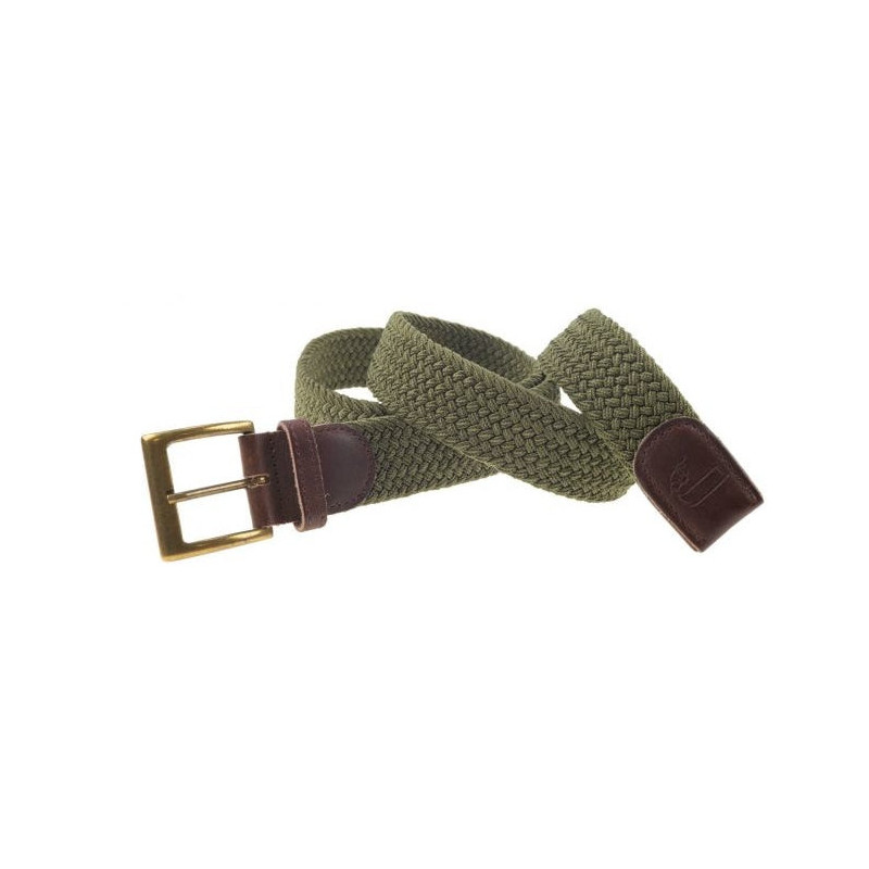 Ceinture Tresse Januel Elastique - Boucle Bronze 90x5 cm