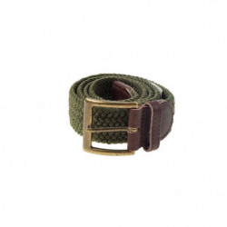 Ceinture Tresse Januel Elastique - Boucle Bronze 90x5 cm