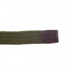 Ceinture Tresse Januel Elastique - Boucle Bronze 90x5 cm