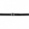 Ceinturon Cuir Safariland 1 Ardillon - Boucle carrée Chrome 45 mm Noire
