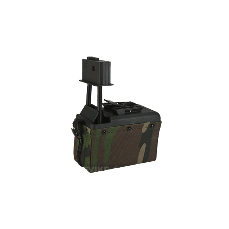 Chargeur à billes Ammobox A&K Woodland 1500 bbs pour M249