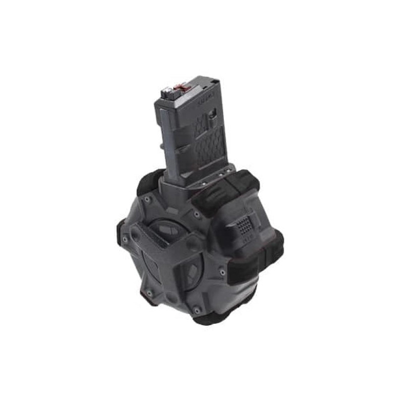 Chargeur Gaz Adaptative Drum pour M4 GBBR WE 350 billes