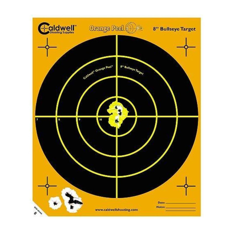 Cibles de tir orange peel Caldwell - Pack de 10
