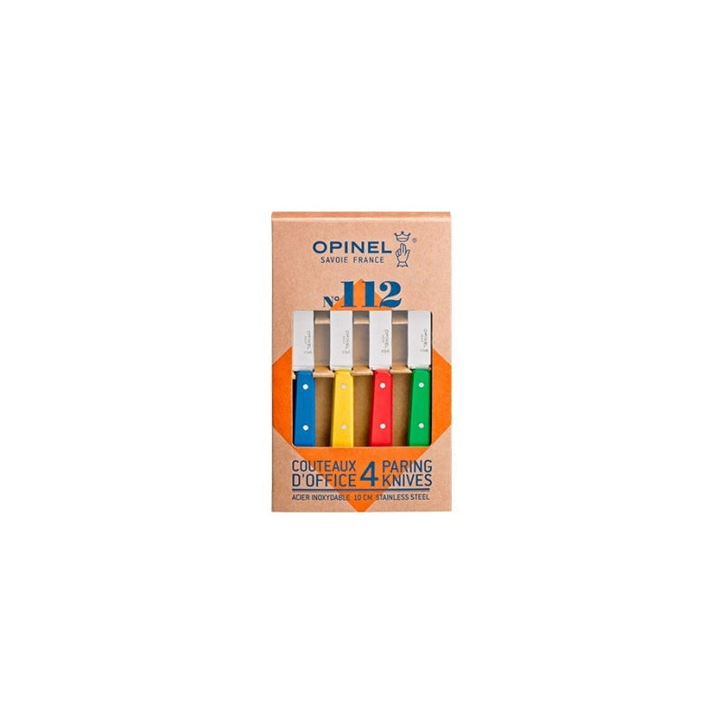 Coffret 4 Couteaux Opinel Inox n°112 - Lame 100mm