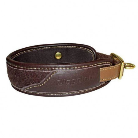 Collier pour chien Niggeloh Cuir loden