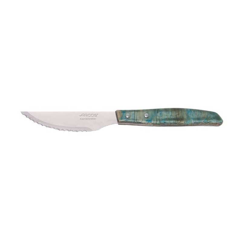 Couteau Arcos Table Manche Bois - Steak - Lame Dentelée 110mm