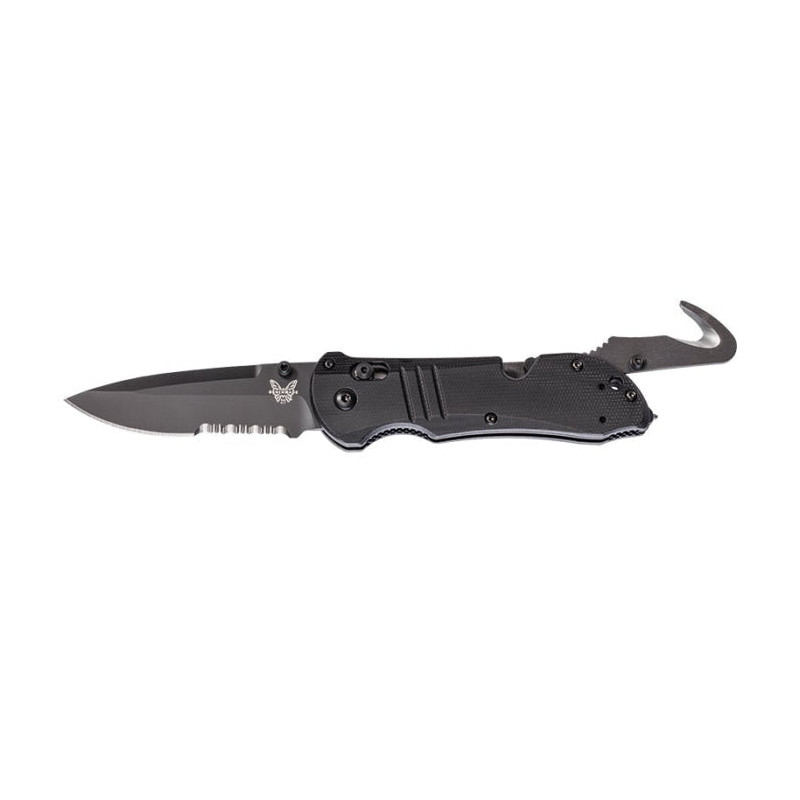 Couteau Benchmade Tactical Triage Black Mixte - Lame 89mm