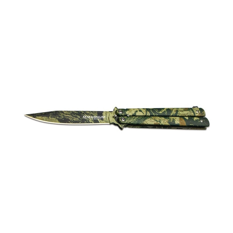 Couteau Boker Magnum Balisong Camo - Lame 95mm