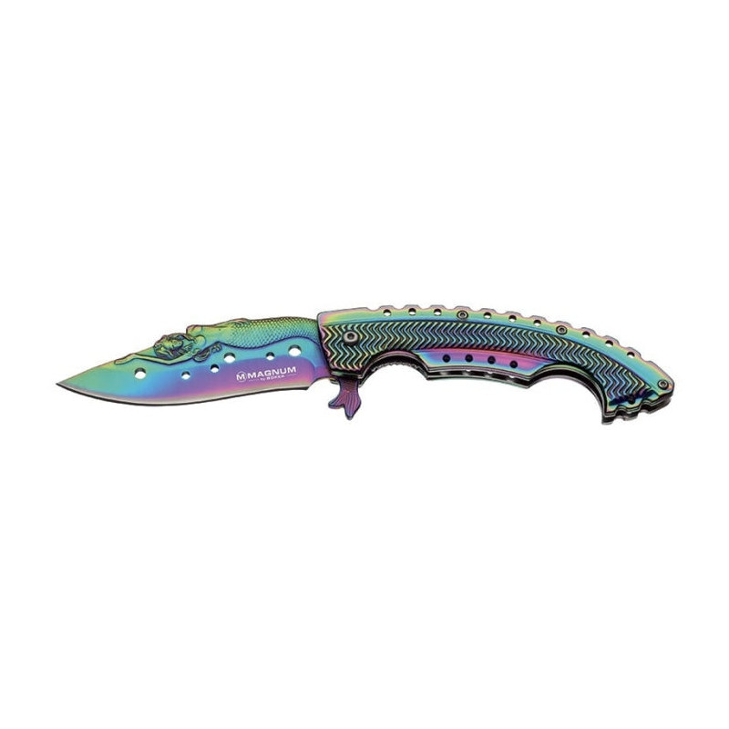 Couteau Boker Magnum Rainbow Mermaid - Lame 95mm