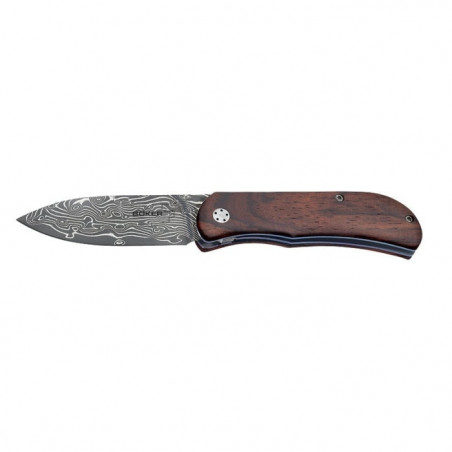 Couteau Boker Plus Exskelibur II - Cocobolo Damascus - Lame 70mm