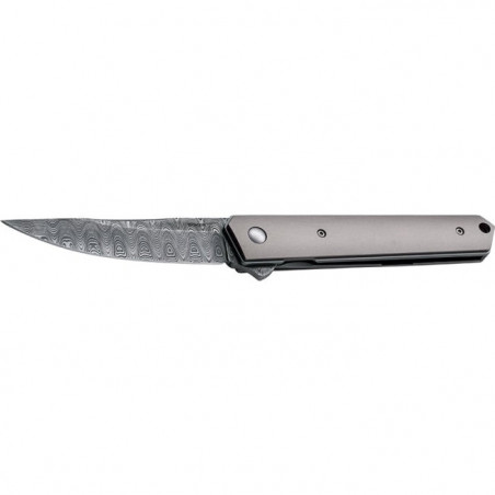 Couteau Boker Plus Kwaiken Flipper Damascus - Lame 90mm