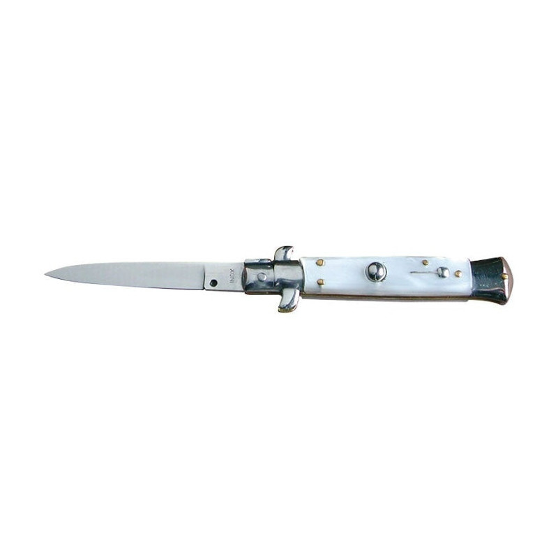 Couteau Consorzio Auto Stilleto - Nacre - Lame 85mm
