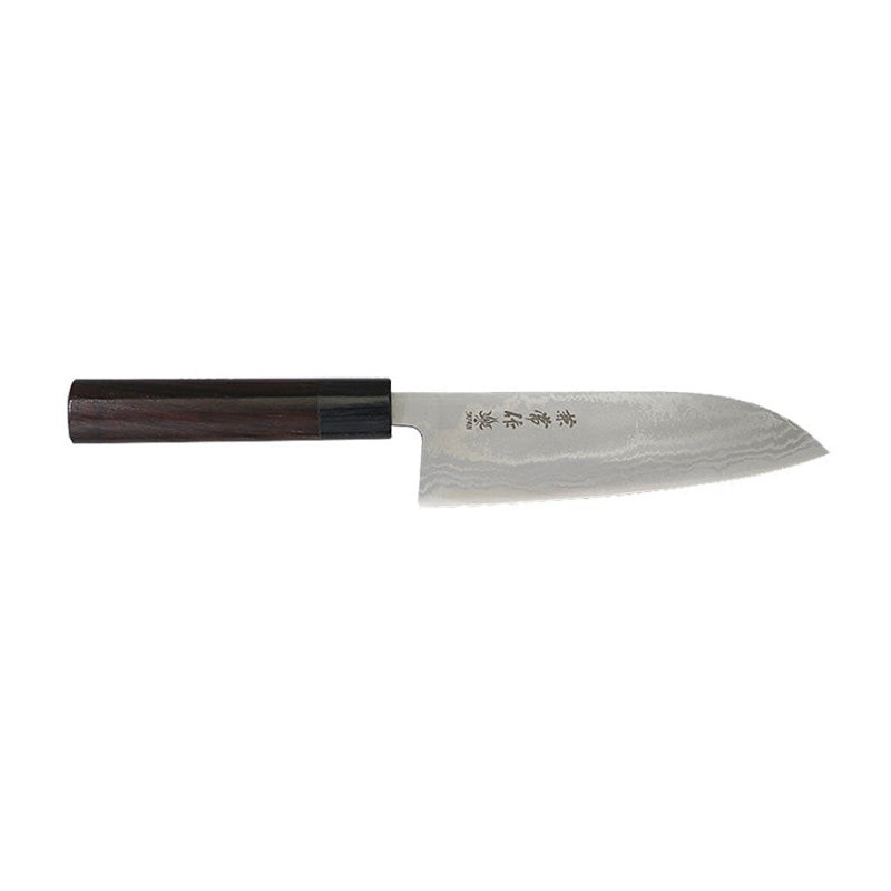 Couteau Kane Tsune Santoku Bois de Santal - Lame 165mm