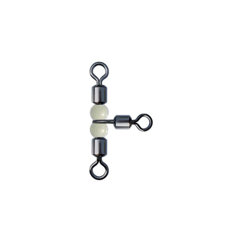 Émerillons rotatif Sunset Triple Rolling W/ Beads St-S-1027