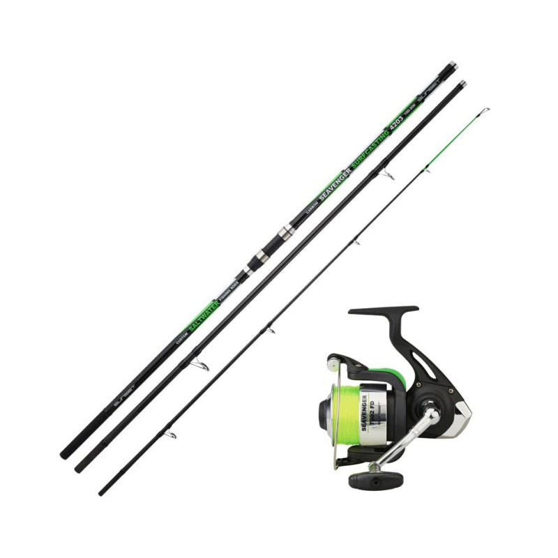 Ensemble canne Sunset Seavenger Surfcasting Seavenger SW 7002 FD