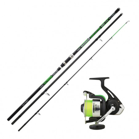 Ensemble canne Sunset Seavenger Surfcasting Seavenger SW 7002 FD