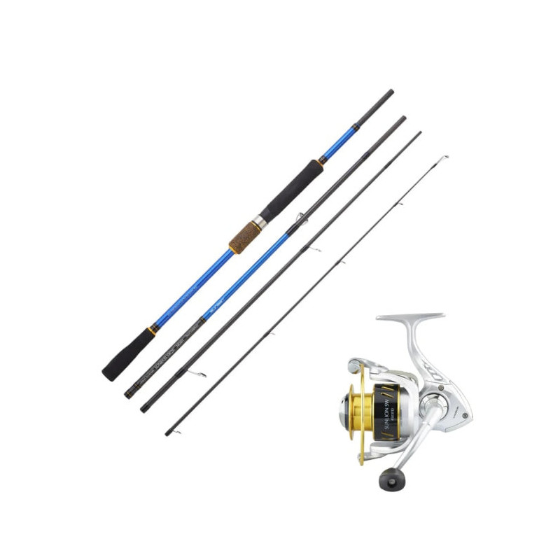 Ensemble canne Sunset Sunbass SW20 Travel Sunlion SW 4503 FD