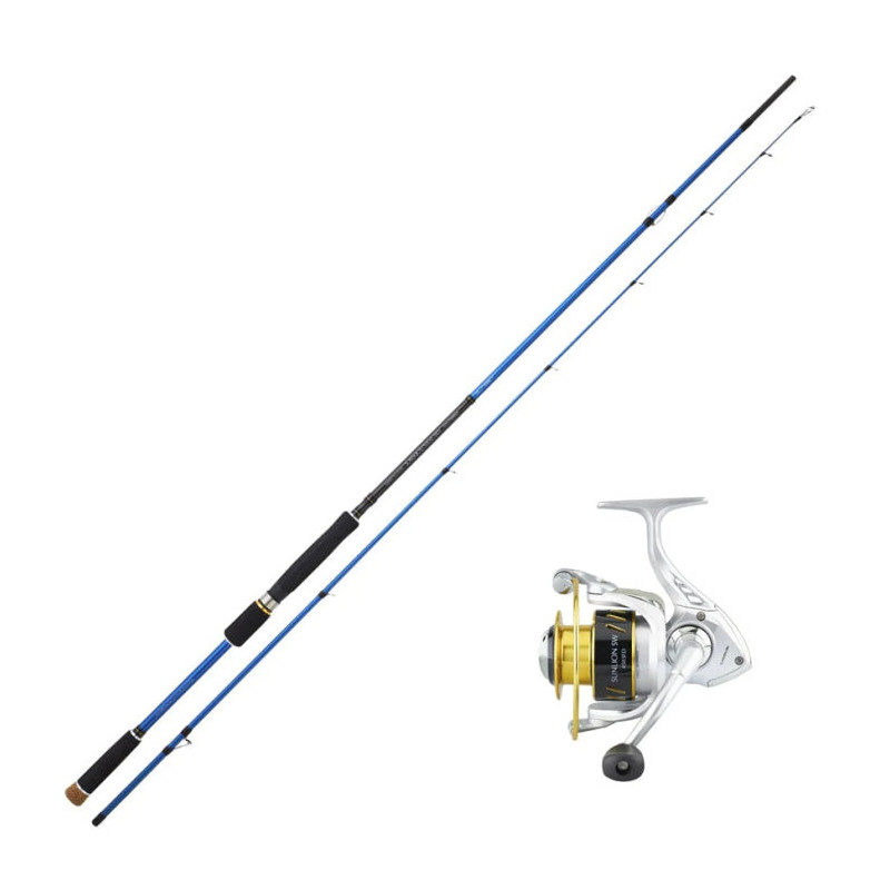 Ensemble canne Sunset Sunsquid SW20 Sunlion SW 4503 FD