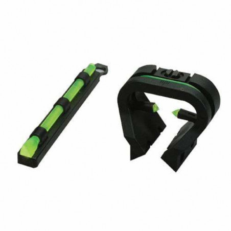 Ensemble Hausse et Guidon Hi Viz Visée en triangle