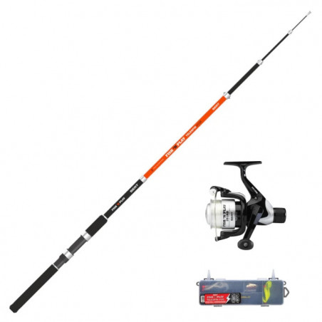 Ensemble lancer télescopique Sert Kit Fish ’N Play Telespin 201Rd Box